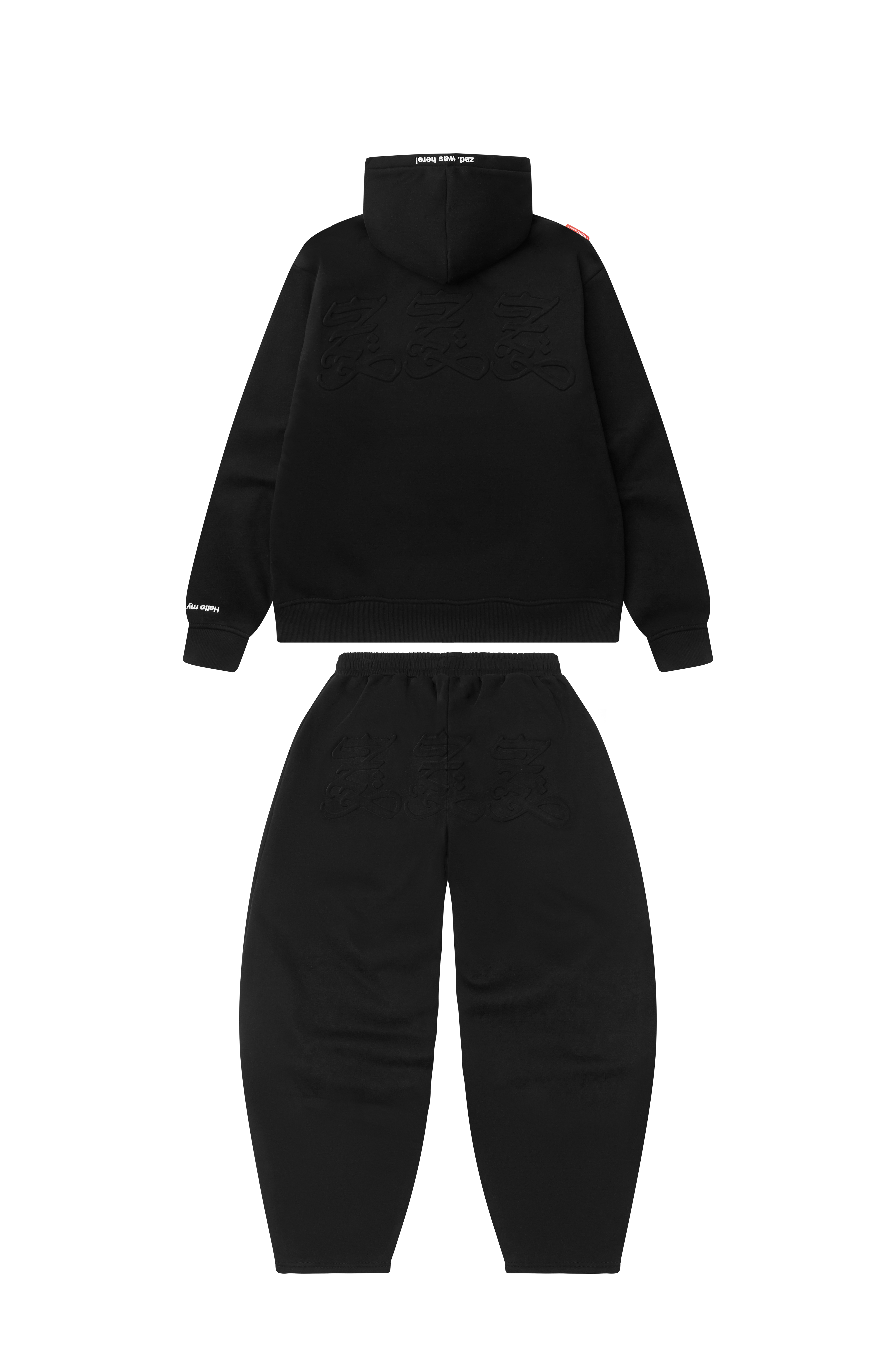 zed.SKIN tracksuit set BAD-LUCK BLACK