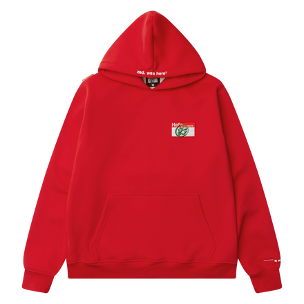zed.SKIN hoodie BLOOD-RED
