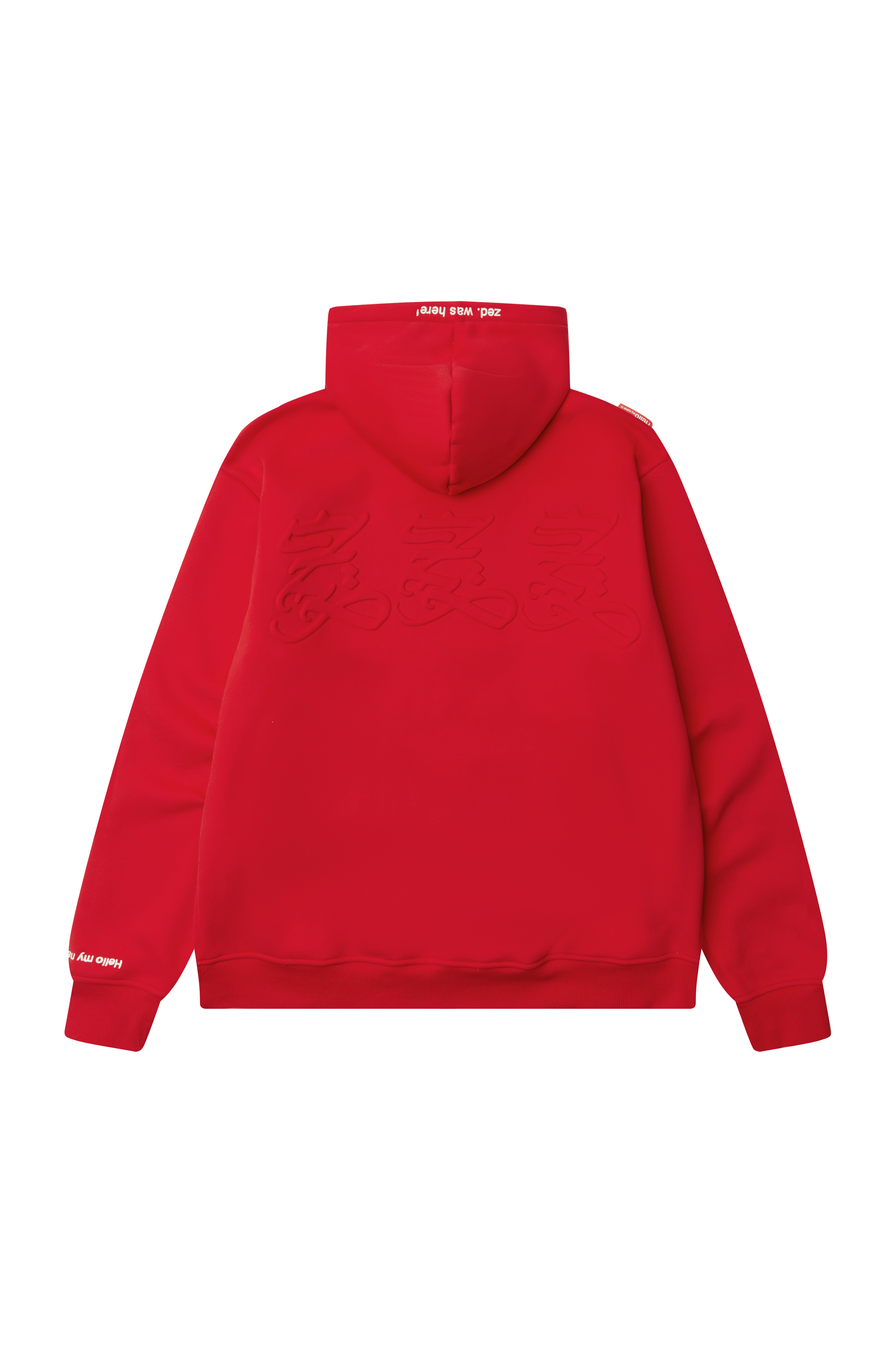 zed.SKIN hoodie BLOOD-RED