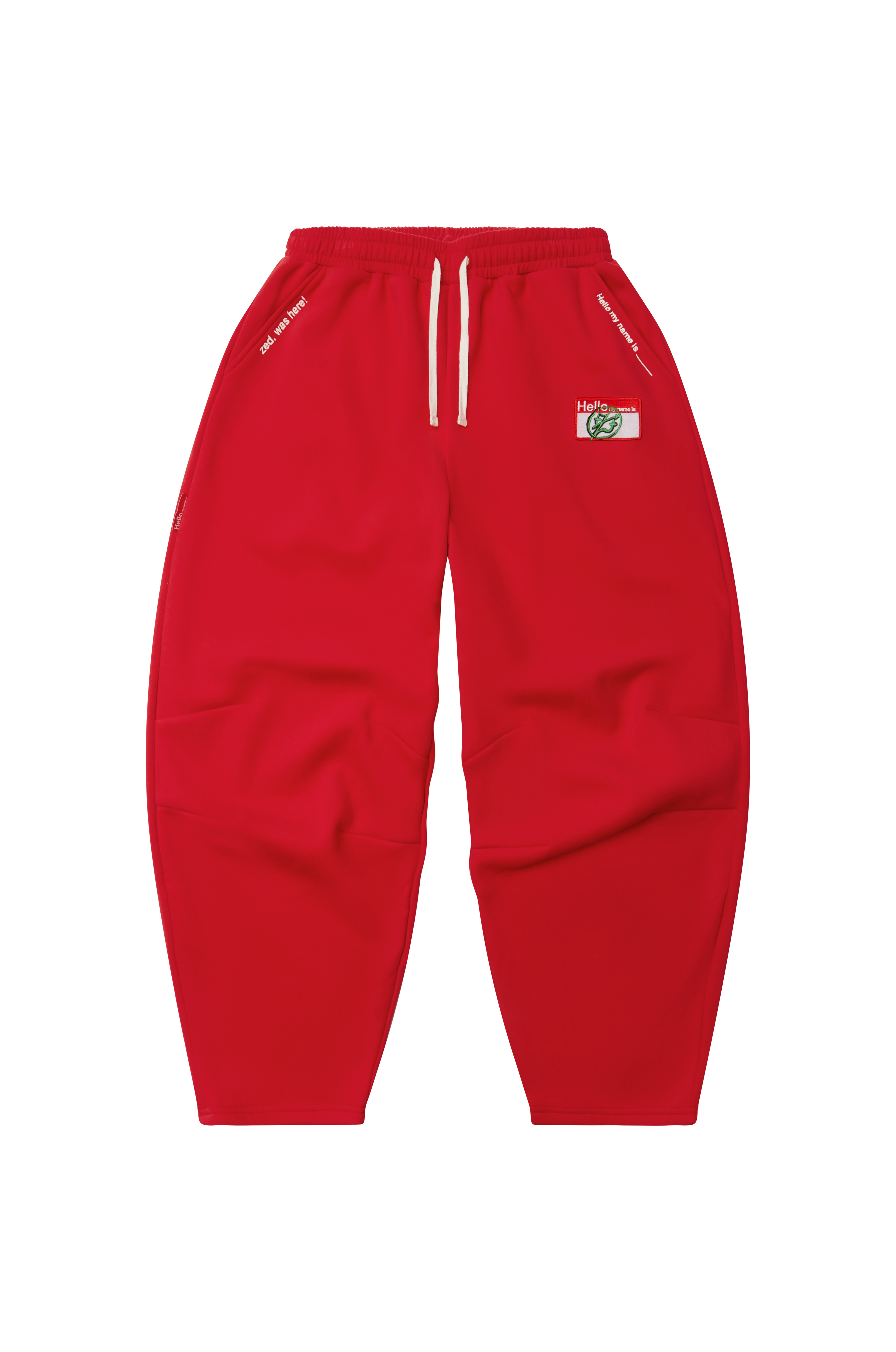 zed.SKIN trackies BLOOD-RED