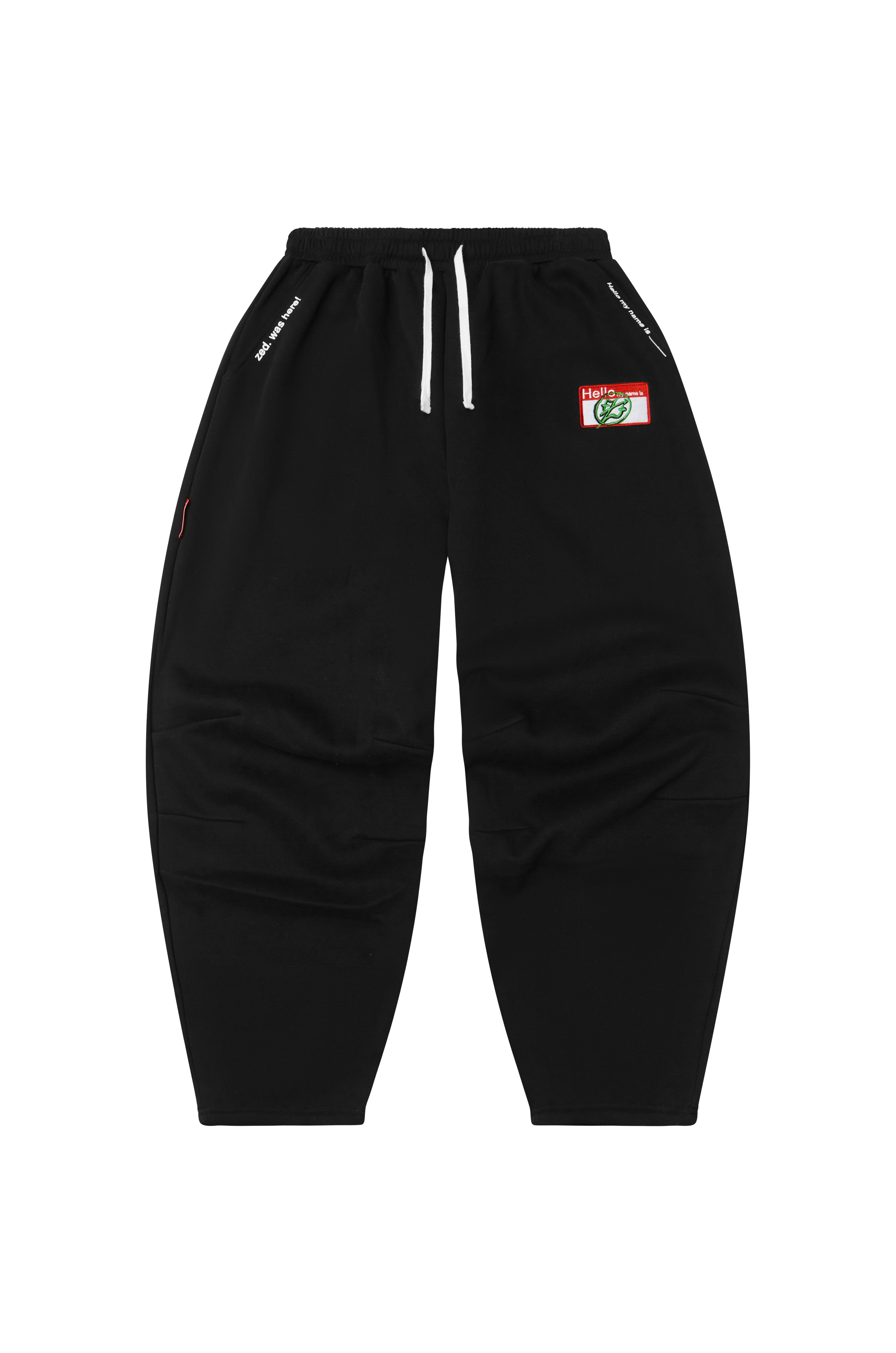 zed.SKIN trackies BAD-LUCK BLACK